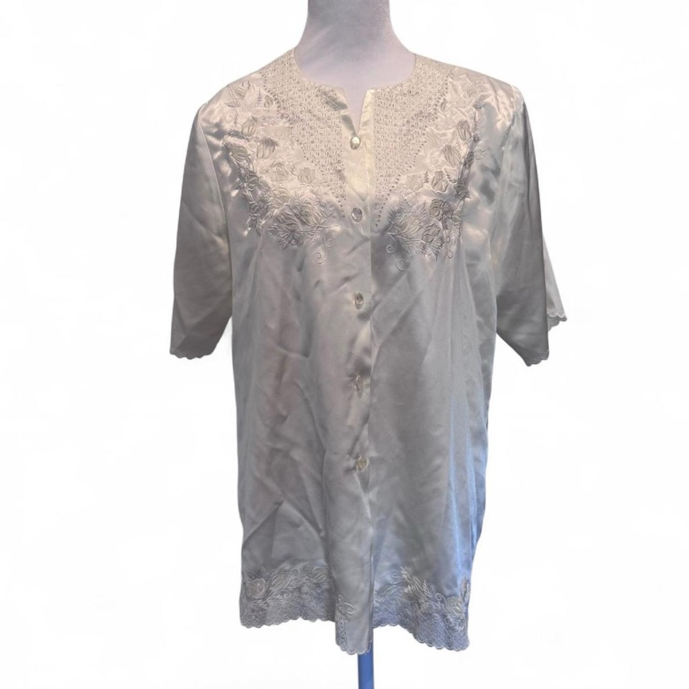 Elegant Cream Button Down Shirt